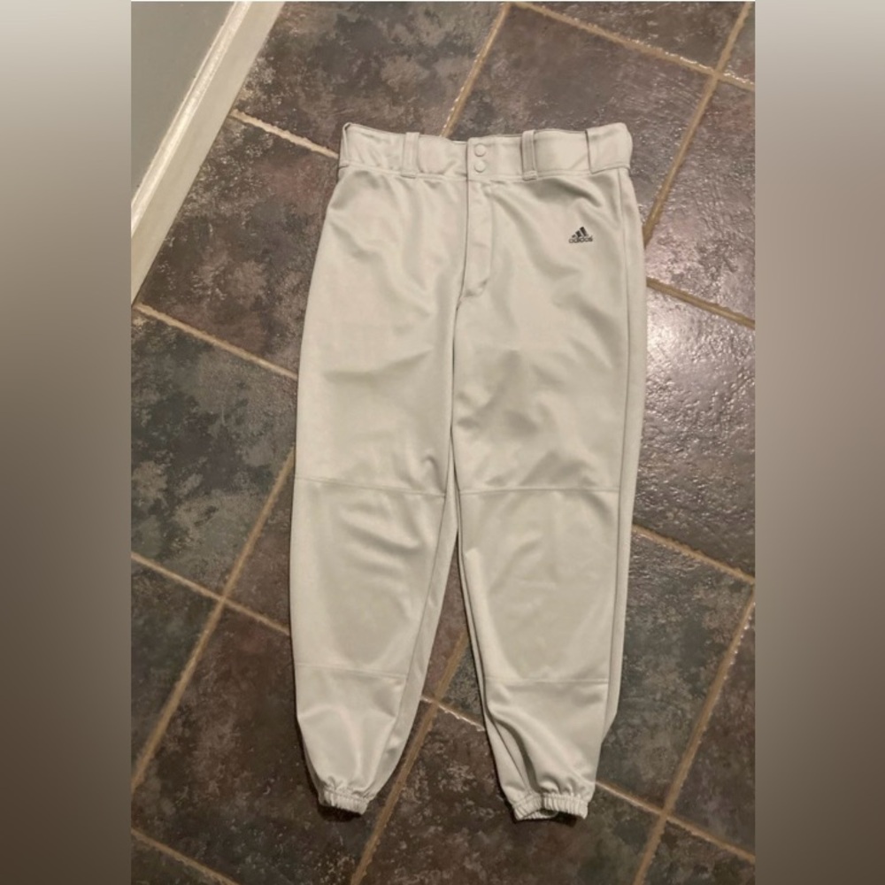 Adidas Light Grey Softball Pants. Women’s Size XL